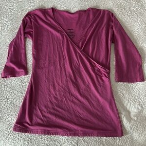NWOT Patagonia 3/4 sleeve surplice top